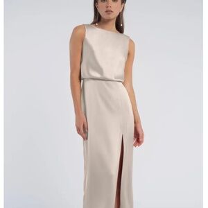 Jenny Yoo Rivka Dress Latte - Size 6